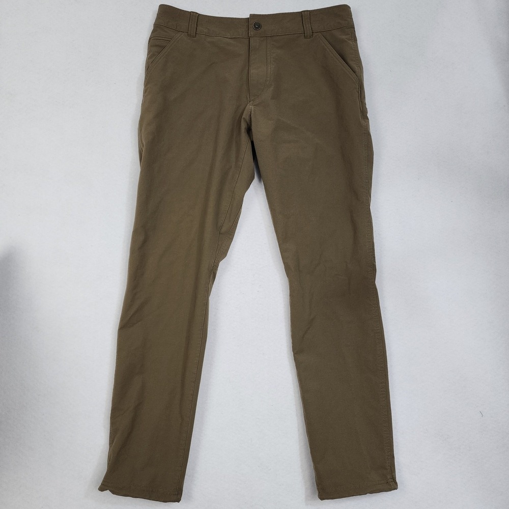 Kuhl Chino Pants Mens 34x32 Brown Pockets Mid Rise Straight Leg Hiking Outdoor